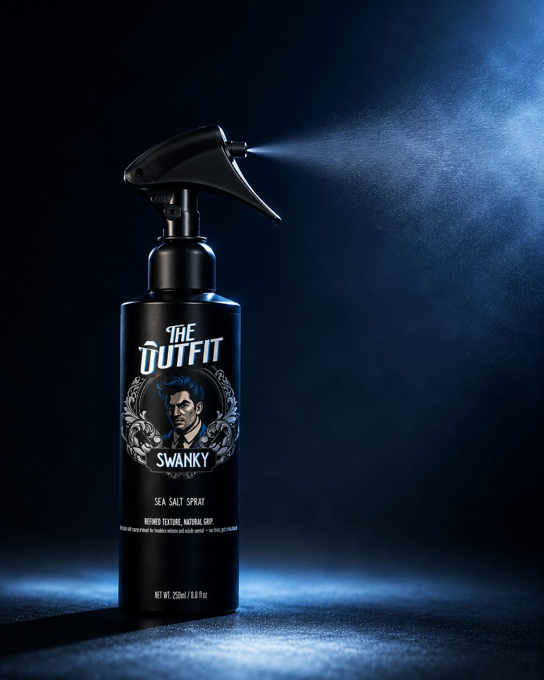 Swanky sea salt spray in use