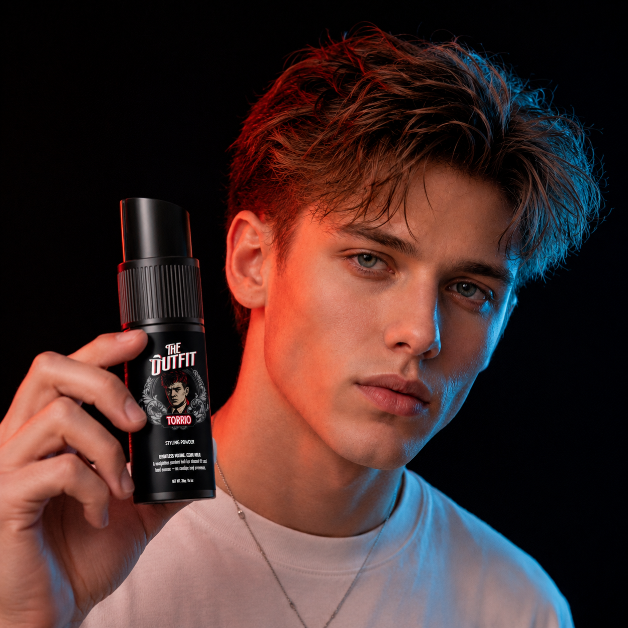 Torrio Styling Powder in use
